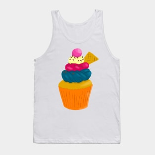 princess party cupcakes on blush pink | repeat pattern Tank Top